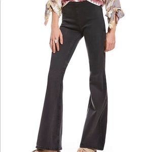 Free People black denim flare jeans
